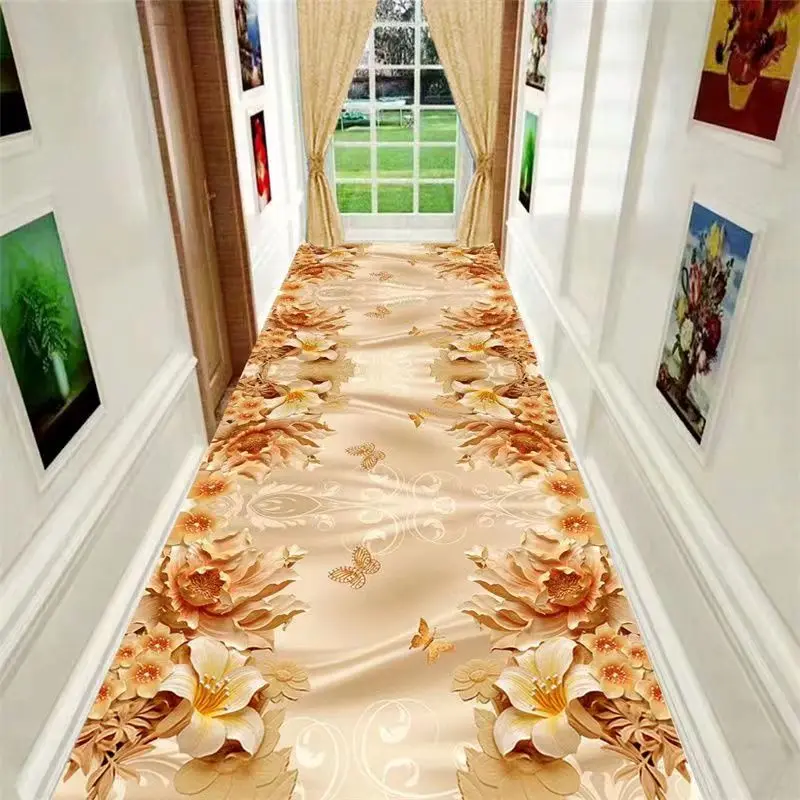 Modern Runner Long Corridor Carpets for Hallway Decoration Home Floor Mats Luxury Lobby Aisle Entryway Decor Area Rug Washable