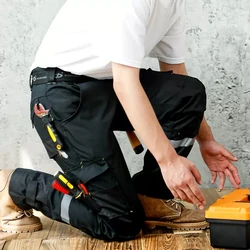 Workshop Work Pants for Men Workwear with Reflective Stripes Oxford Men Pants High Quality Hi Vis Work Pants Mens Reflective
