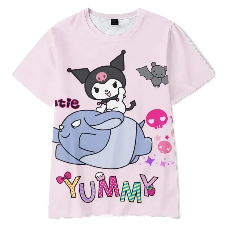 

Hello Kitty Sanrio 3D принт спортивная быстросохнущая дышащая футболка Harajuku аниме для взрослых и детей топ с короткими рукавами для родителей и детей для мальчиков и девочек