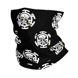 One Piece Bandana Neck Gaiter Printed Japan Anime Balaclavas Face Scarf Multifunctional Headwear Running for Men Women Adult