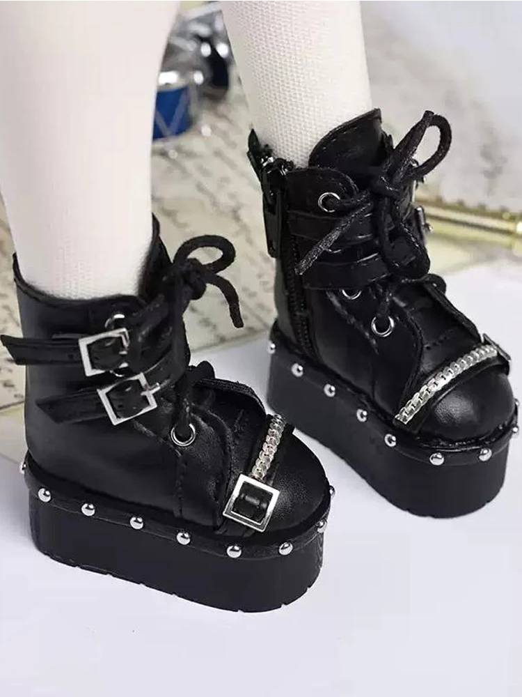 D09-P982 children handmade toy 1/4 MDD MSD bjd/sd Doll shoes Lace-up boot with drawstring closure 1pair