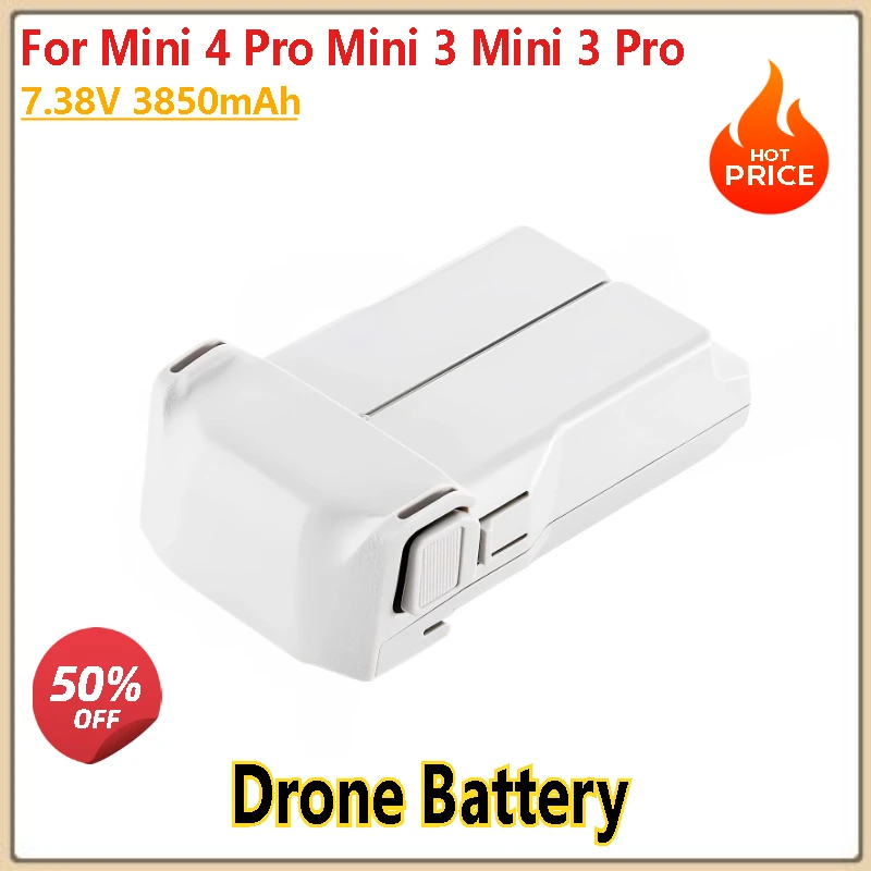 

7.38V 3850mAh Drone Battery For Mini 4 Pro/ 3 / 3 Pro Intelligent Flight Brand New High Quality/3-Port Charger/PD Fast Charger