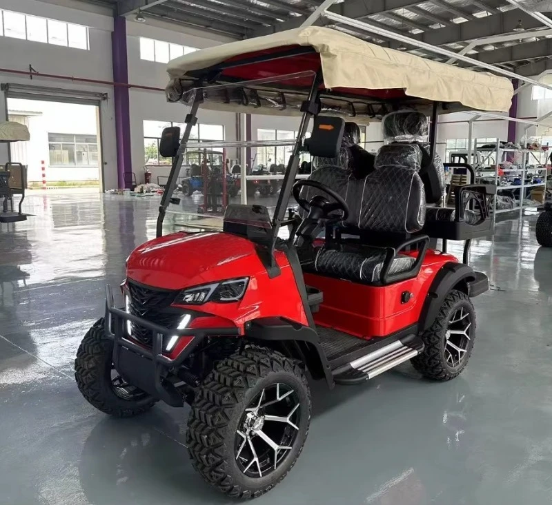 6-Seater 72V Lithium Ion Battery Electric ATV Golf Carts 60V Off-Road With 4KW Power Chinese Metal Construction