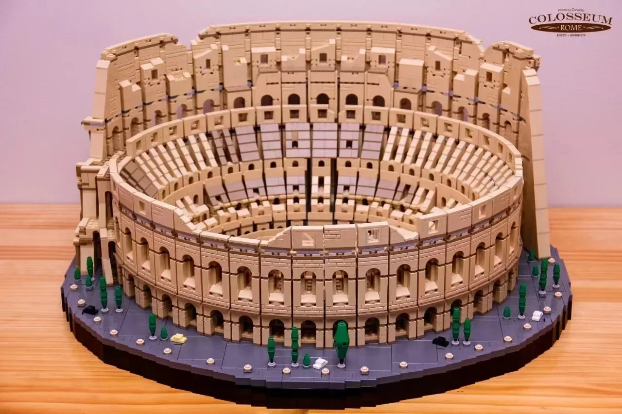 IN MAGAZZINO 9036 Pz 86000 Serie di Film Architettura Città L'Italia Colosseo Romano Modello Building Blocks 10276 Mattoni Giocattoli Per Bambini