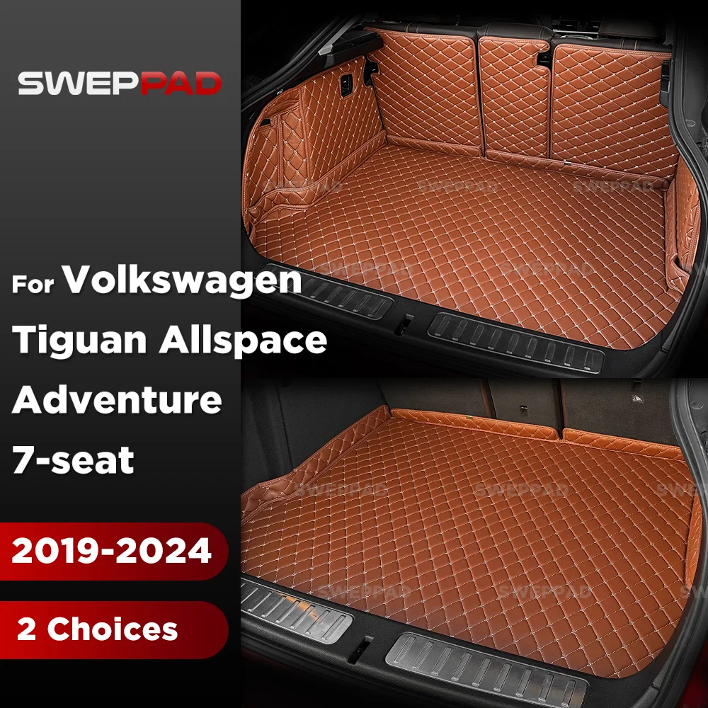 For Volkswagen VW Tiguan Allspace Adventure 7-seat 2019-2024 23 22 21 20  Auto Full Coverage Trunk Mat Car Cargo Liner