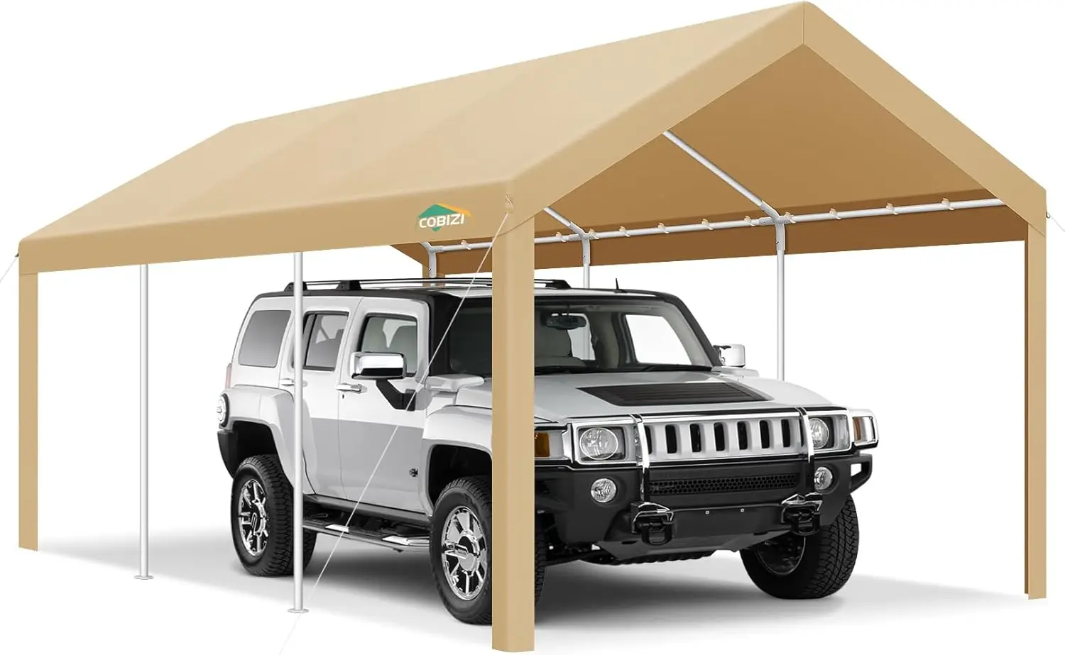 COBIZI Carports 10x20 Heavy Duty Car Canopy Garage 2.0, Carport Car Tent Outdoor Shelter Upgrade Waterproof & UV Protected.