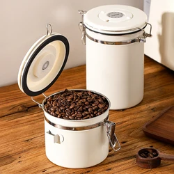 Coffee Bean Vacuum Canister Stainless Steel Sealed Tank Rustproof Multifunctional Portable Food Storage Container For Beans