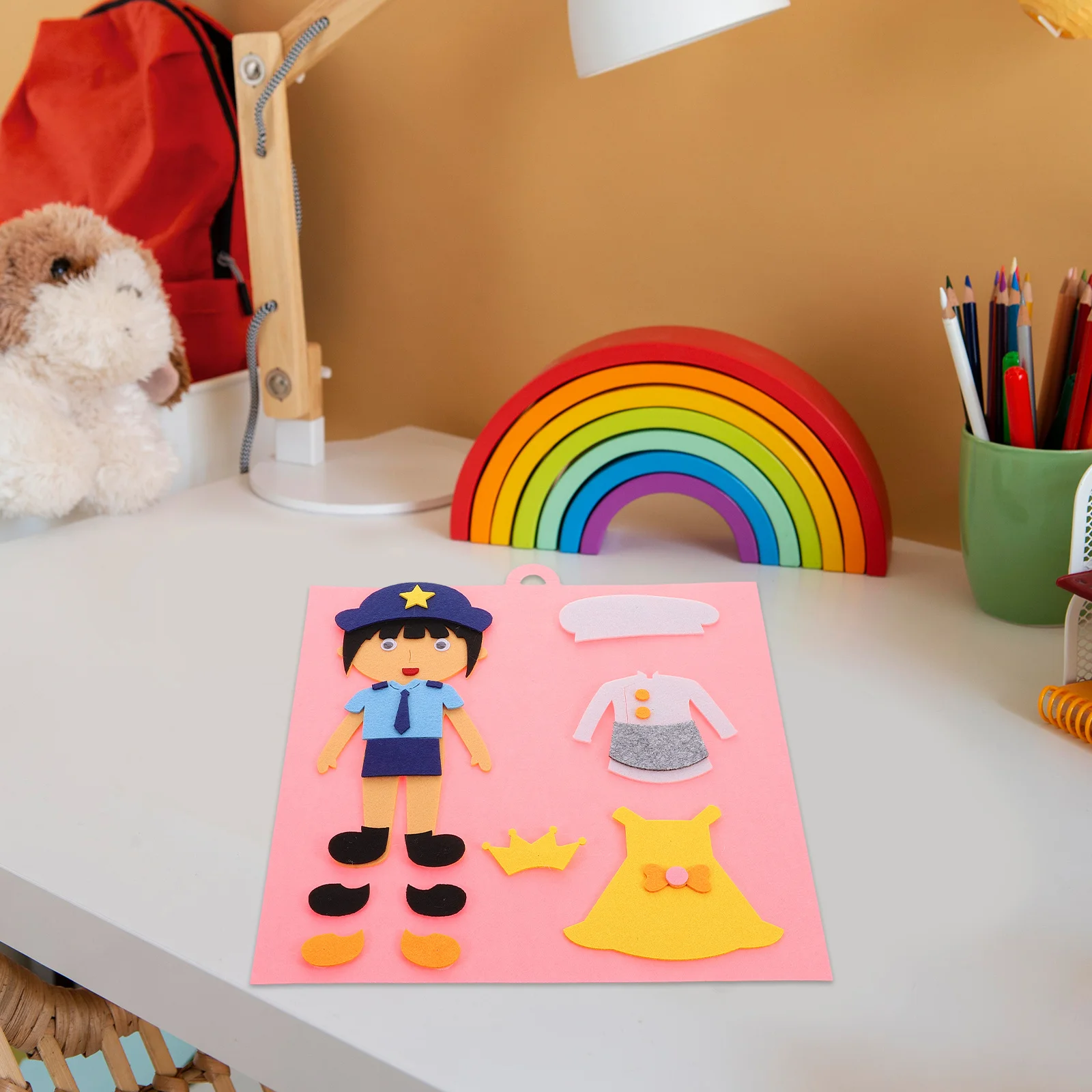 

2Pcs Preschool Dress-Up Puzzle Early Learning Fine Motor Skills Creativity Kindergarten Matching Sorting Activity