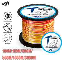 ThornsLine 8 Braided Pe Fishing Line 3000M/1000M/500M/300M/150M/100M Quality Multifilament High Stength Strands PE Line