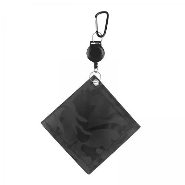 4x Golf Ball Cleaning Towel Wipe Cloth Waterproof Equipment Golf Club Head Cleaner with Keychain Buckle for Outdoor Sports