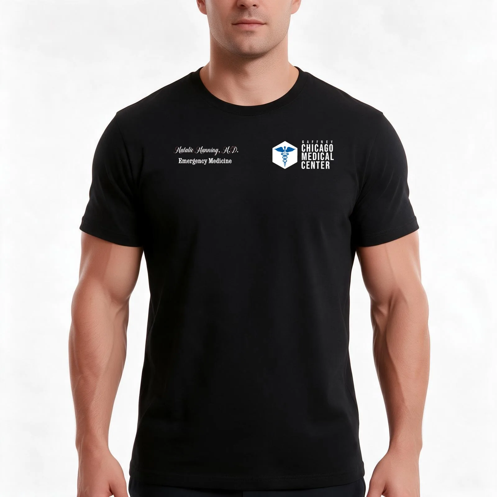 CHICAGO MED - NATALIE MANNING - SCRUBS - EMERGENCY MEDICINE T-Shirt, Summer Casual Cotton Tee, Oversized Streetwear Tops