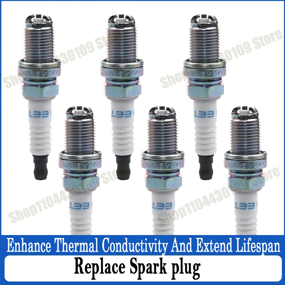 

1/4Pcs Spark Plugs 3584 For Audi A4 B5 B6 B7 A6 C4 C5 C6 A8 D2 D3 VW Passat B5 B5.5 Skoda Superb Renault 101000035HJ BKR6EKUB