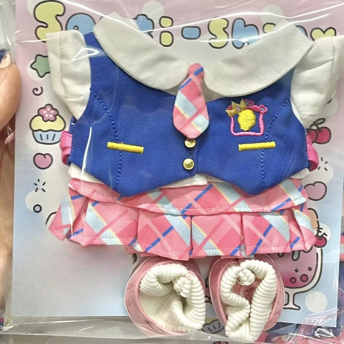 

Хлопковая кукла 20 см, школьная форма в стиле «Принцесса Академии», комплект детского платья 20 см, милое и милое детское платье в кампусном стиле