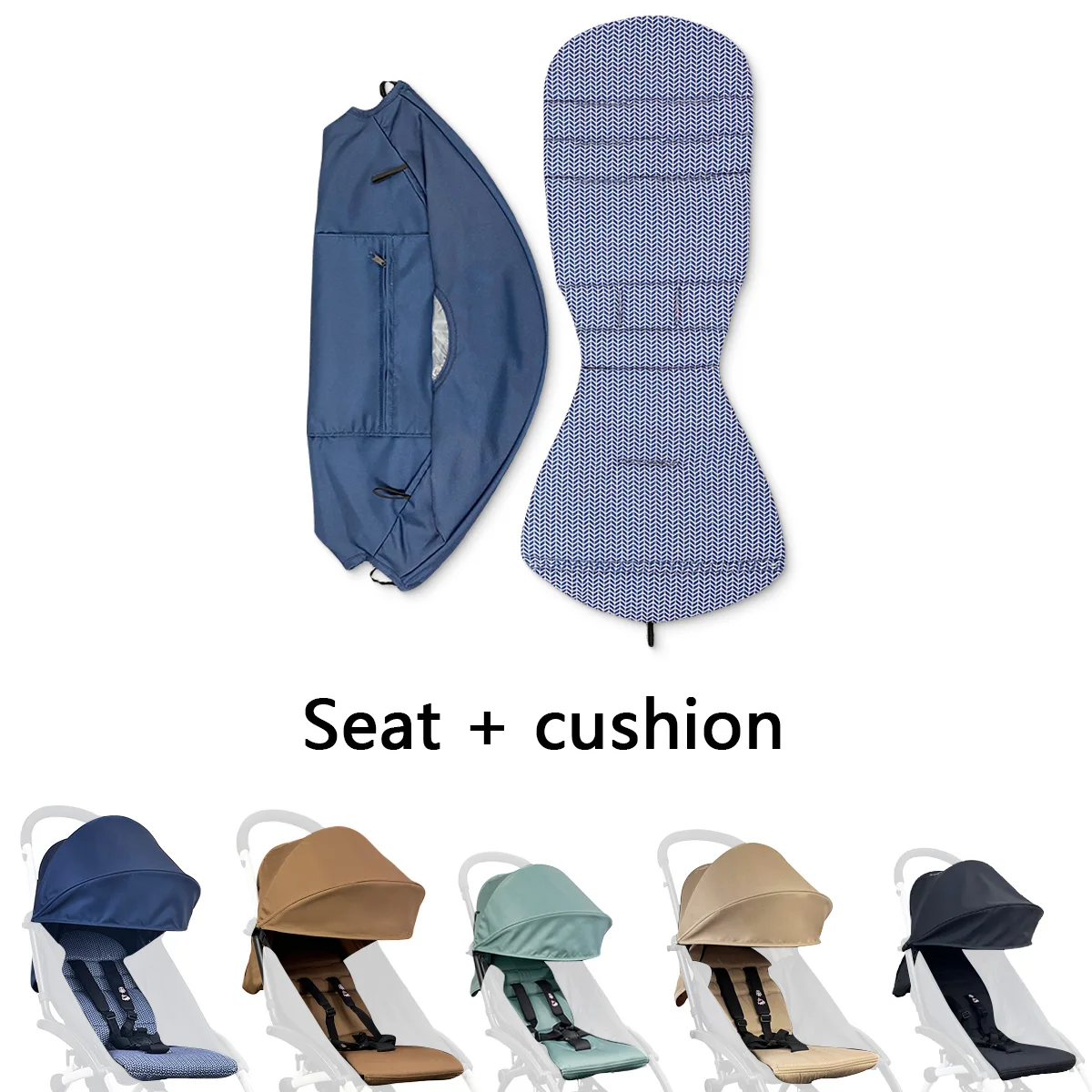 غطاء مقعد بديل لعربة الأطفال متوافق مع عربات الأطفال YOYO وYOYO+ وYOYO2 وجيب بسحاب خلفي مقاوم للماء #1