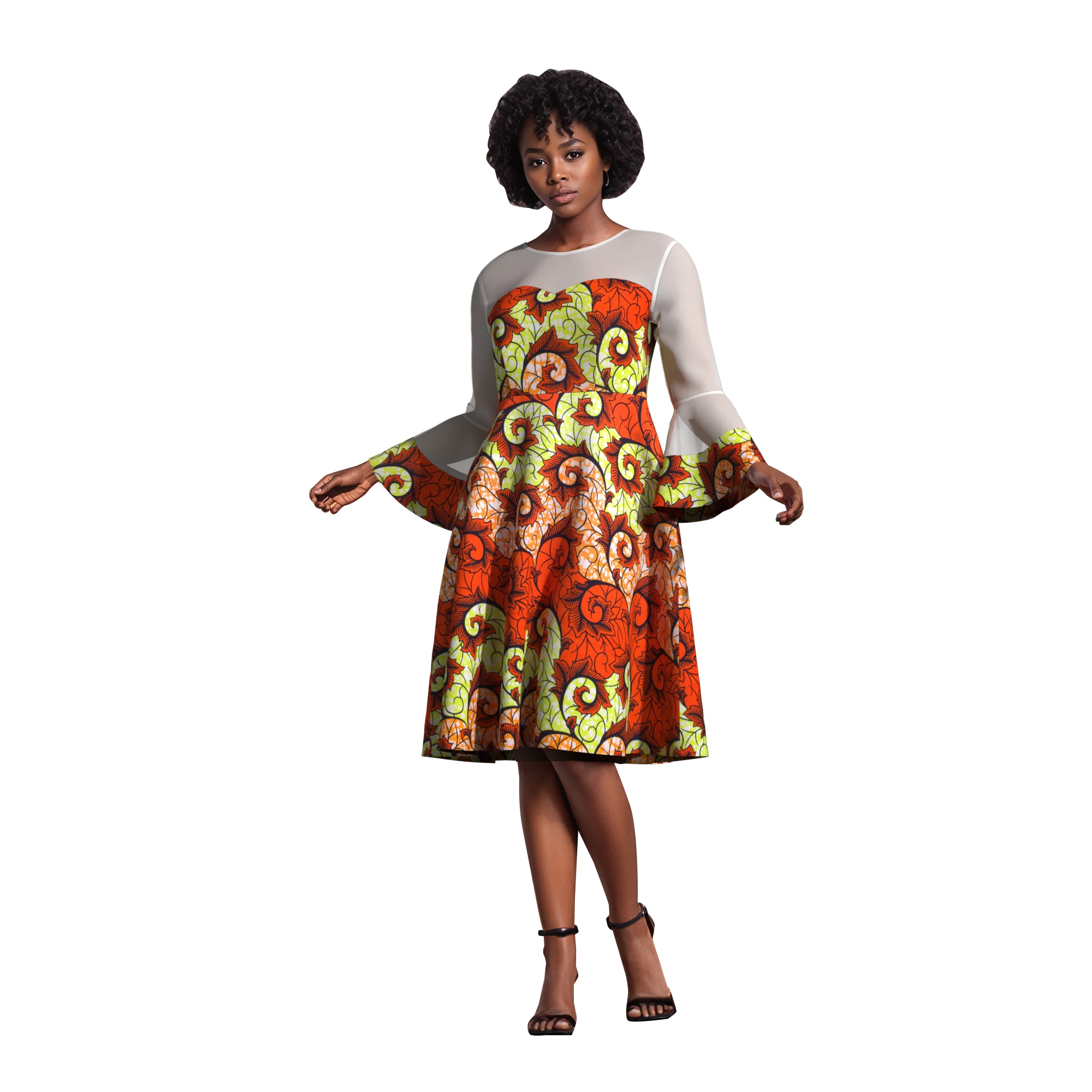 Women African Ankara Print Mid - African Ankara Print recension och pris