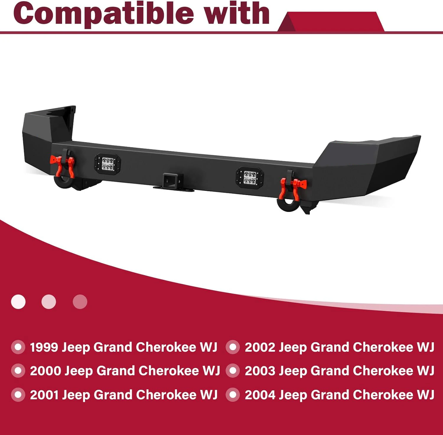 Factory Price OEM Rear Bumper Fit 1999-2004 Jeep 2nd Gen Grand Cherokee WJ Off-road Bumper