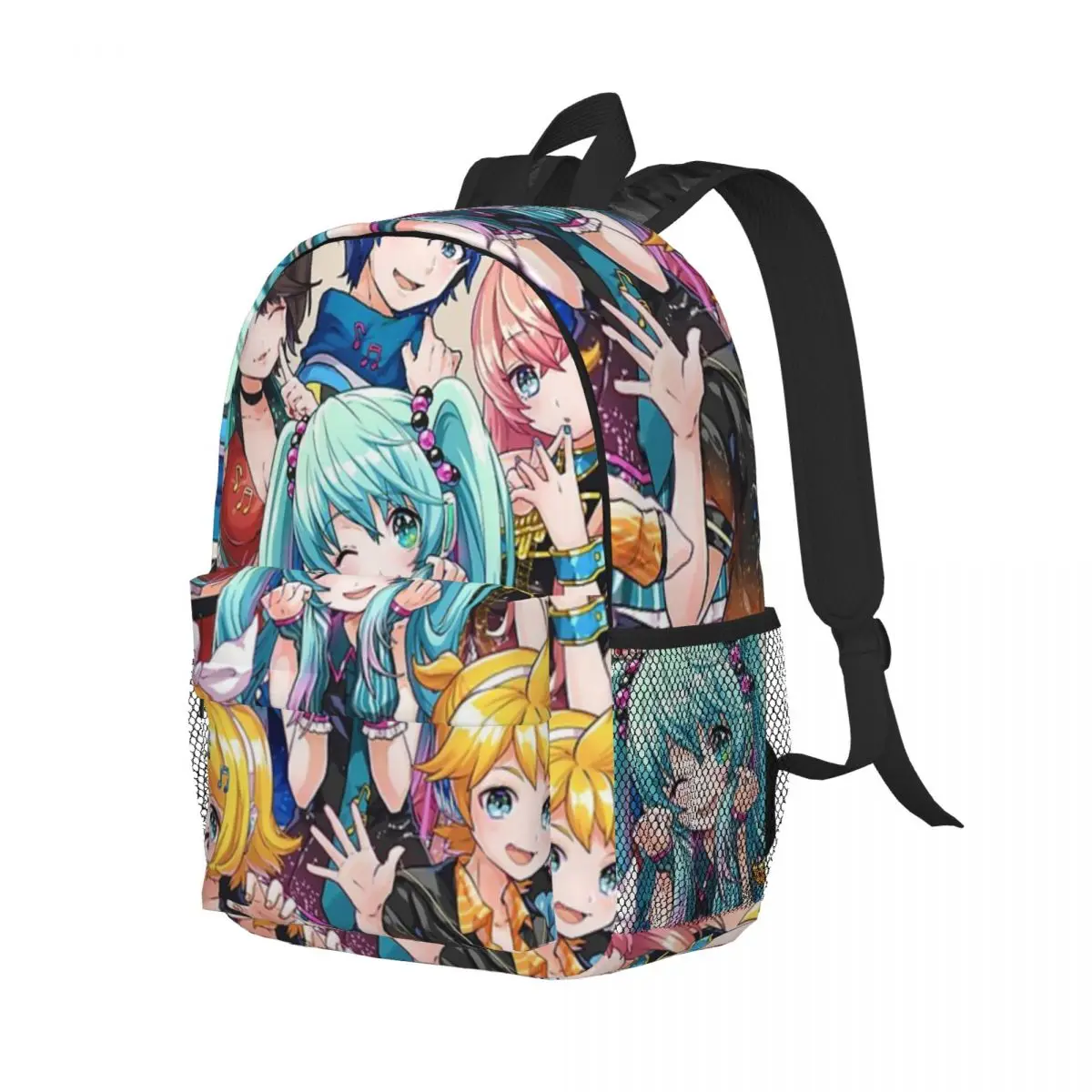 Vocaloid Poster Neuer modischer Muster-Schultaschendruck, leichter Rucksack, 38,1 cm