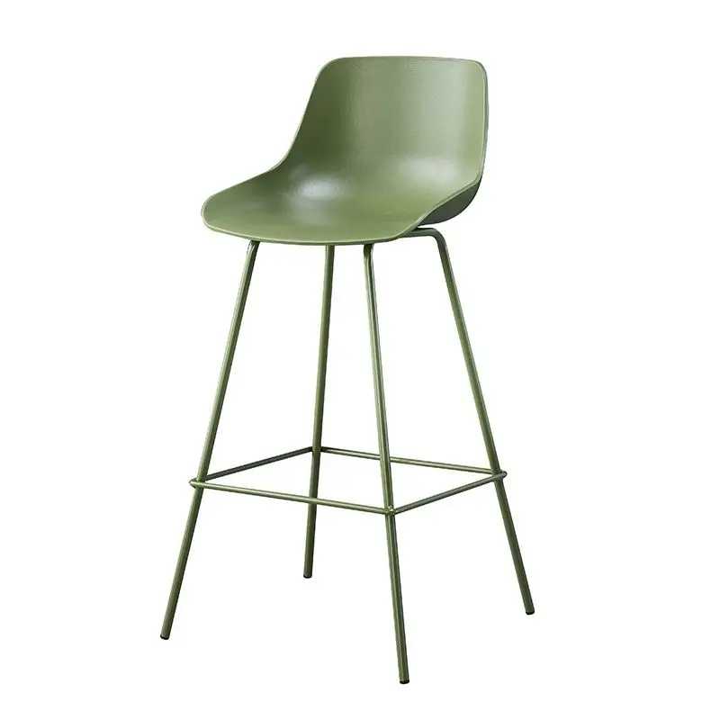 

Modern Nordic Milk Tea Shop Bar Stools Wholesale Home Iron High Bar Chair for Hotel Use for Outdoor Plastic Iron Material