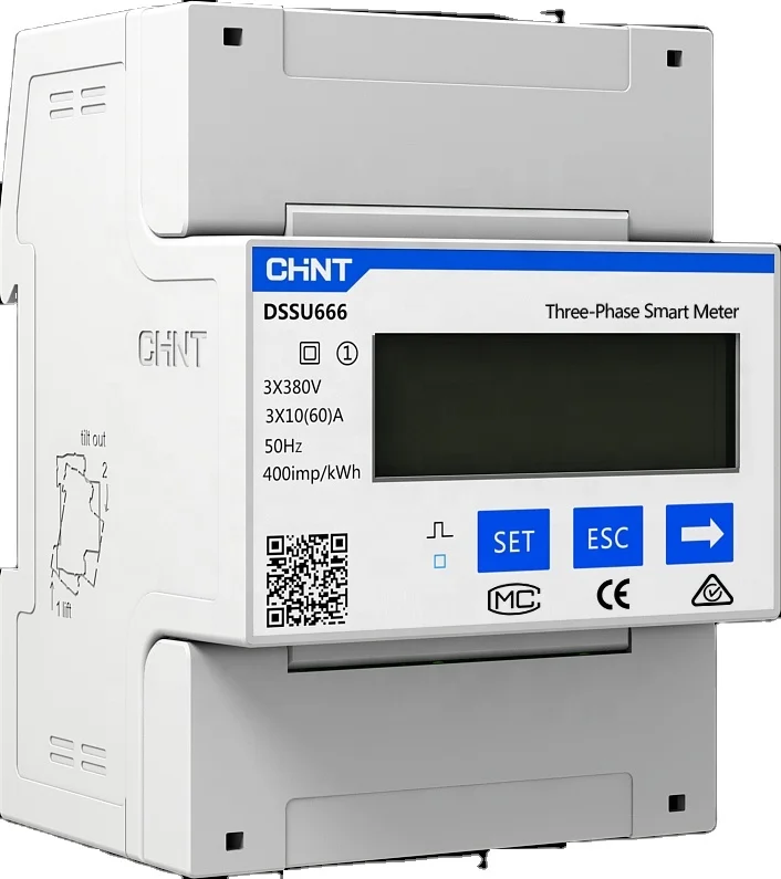 

Solar Energy System meter CHNT DTSU666 Three Phase DIN-Rail Meter PV meter for inverter growatt official accessories