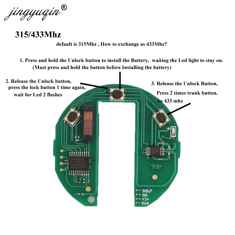 Jingyuqin KR55WK49333 315/ 433/ 868Mhz ID46 PCF7953 Remote Smart Key Voor Bmw Mini Cooper S Een D clubman Landgenoot Cabrio Auto