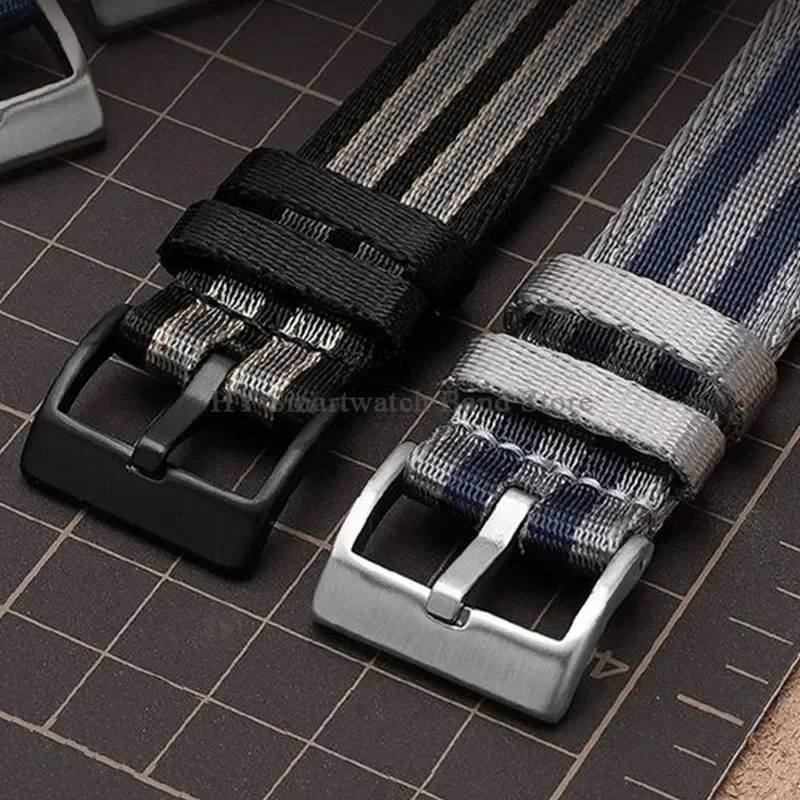 Nylon Watch Strap for Omega Seamaster 007 Belt for Seiko Military Sport Strap for Rolex Quick Release Bracelet 18mm 20/22mm 24mm