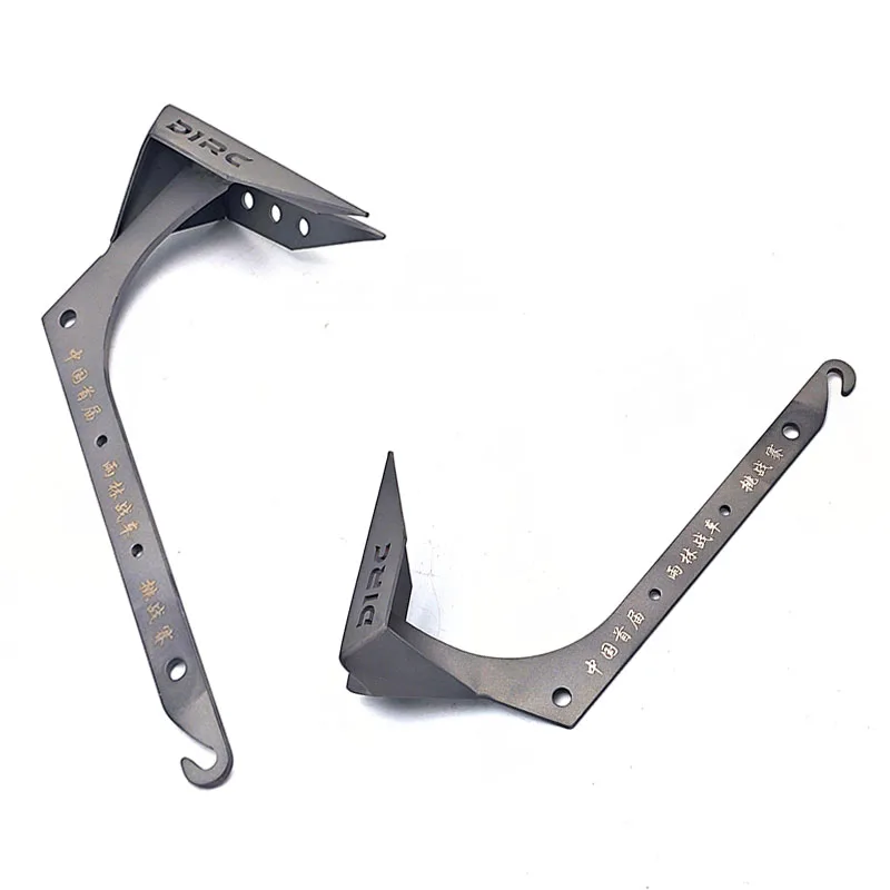 D1RC Trailer Anchor Simulation Climbing Car Heart Piece Stainless Steel Shovel Winch Anchor for 1/10 RC Crawler Car Traxxas Part