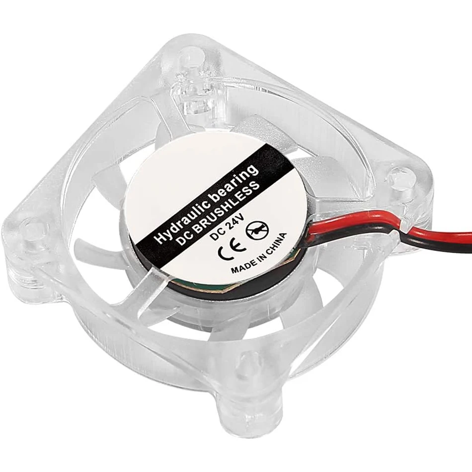 2Pcs Lüfter LED Licht PC Computer 4010 5v/12v/24V Fall Fan Controller 2Pin Ultra Lager Kühlkörper 3D Drucker Teile