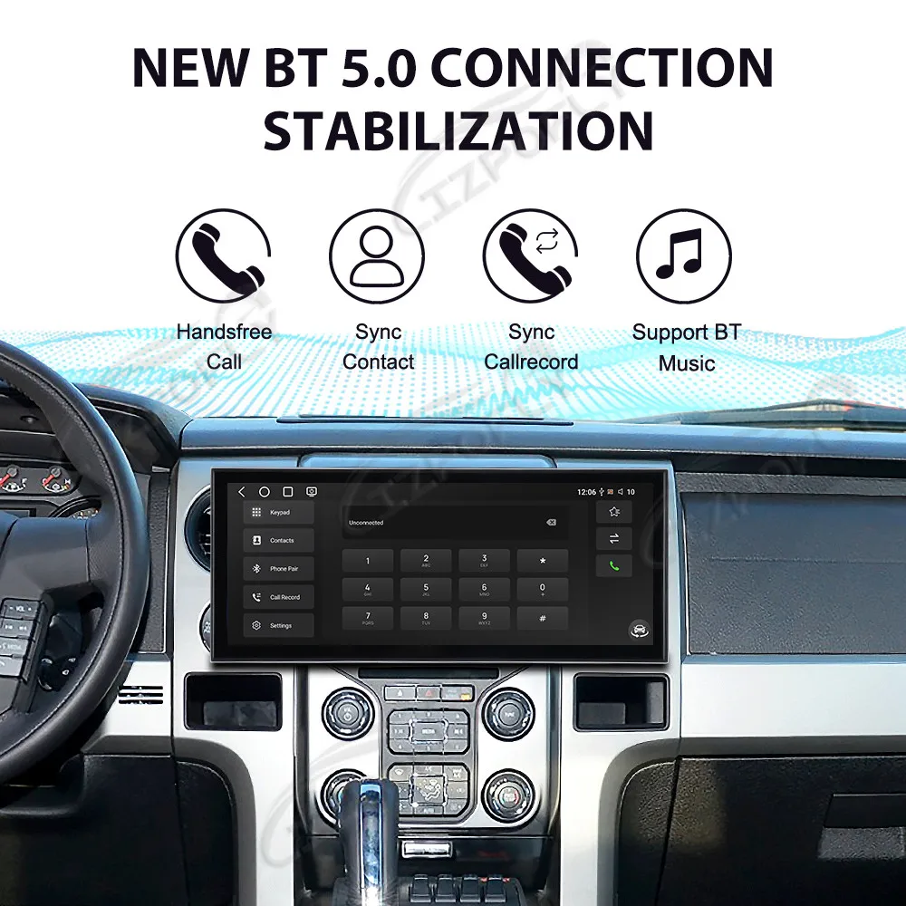 

15.8" Android 15 Wireless Carplay & Android Auto Car Stereo with GPS Navigation Touchscreen for Ford F-150 Raptor 2009–2014