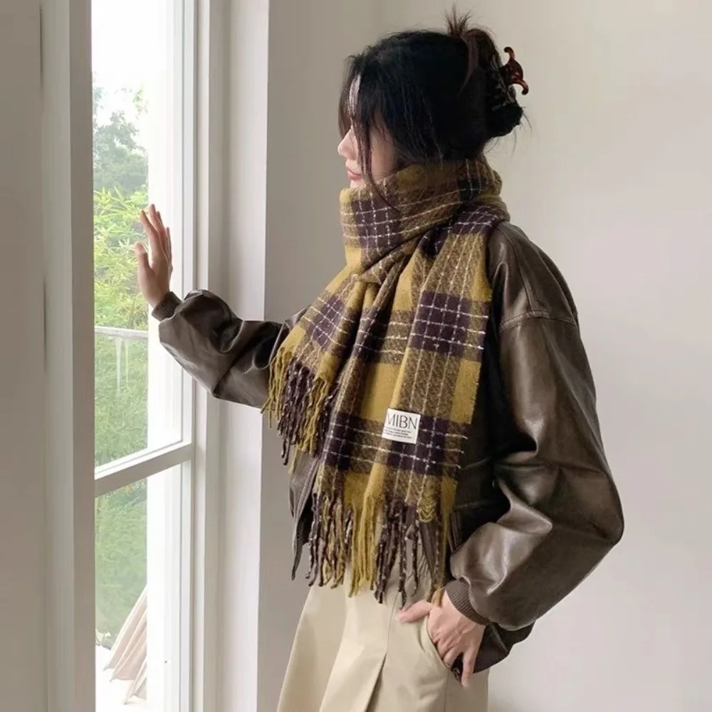 

New Warm Scarf Soft Coldproof Long Tassel Scarves Windproof Neck Warmer Autumn and Winter