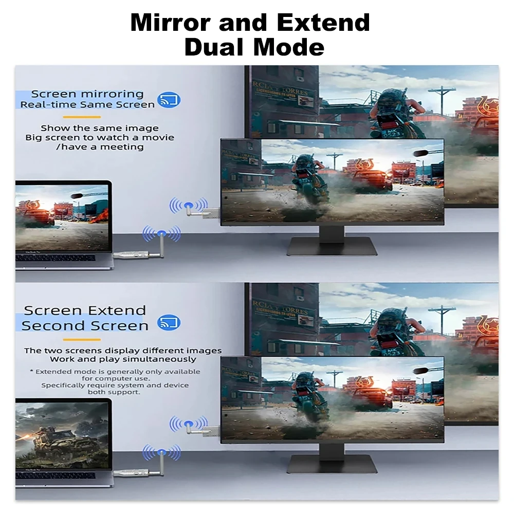 Imagem -03 - Transmissor e Receptor de Vídeo sem Fio Extensor Hdmi Adaptador de Exibição para Câmera pc Laptop para tv Transmissão 50m 4k