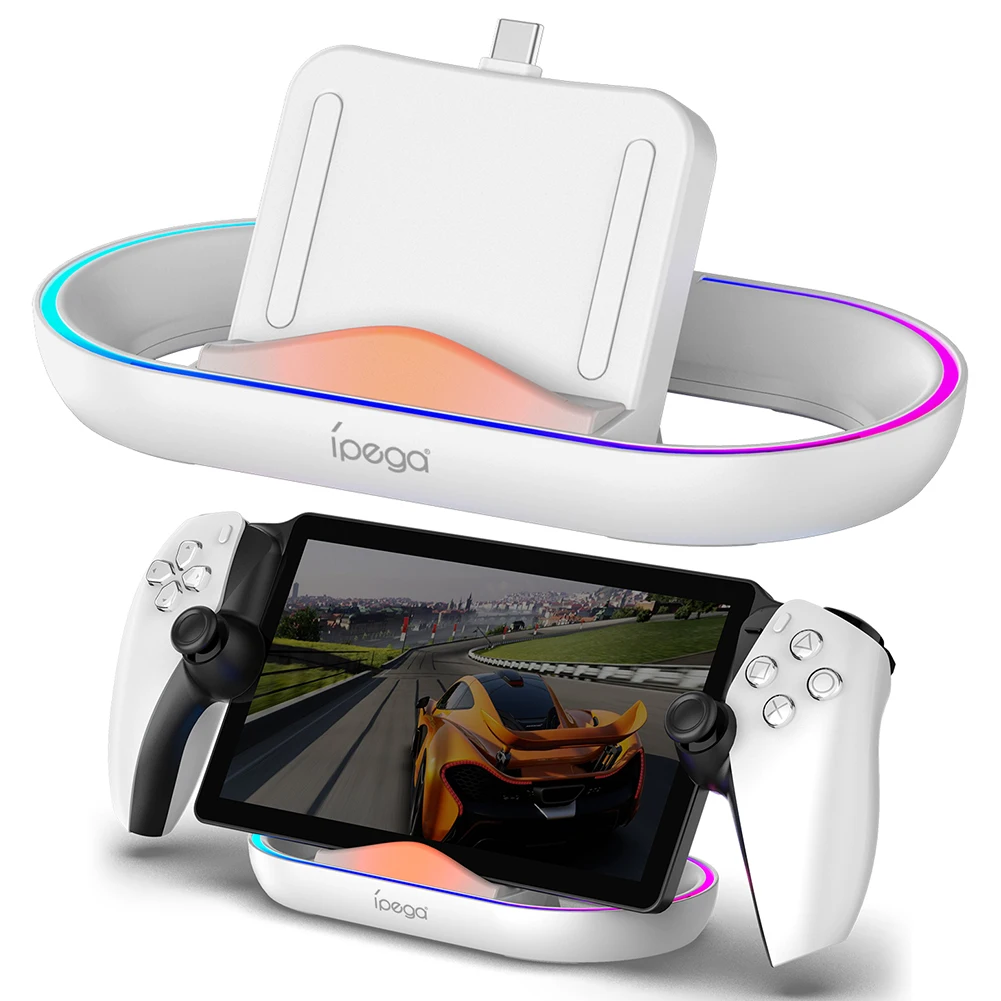 ポータブル充電ステーション,プレイステーションポータル,PS5コンソール,RGB照明,充電ケーブル用