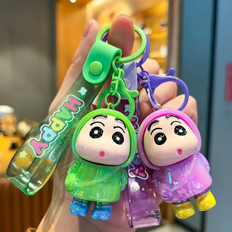 Kawaii Anime Crayon Shin-Chan Shinnosuke Nohara Lovely Keychain Cute Cartoon Character Bag Pendant Toys for Girls