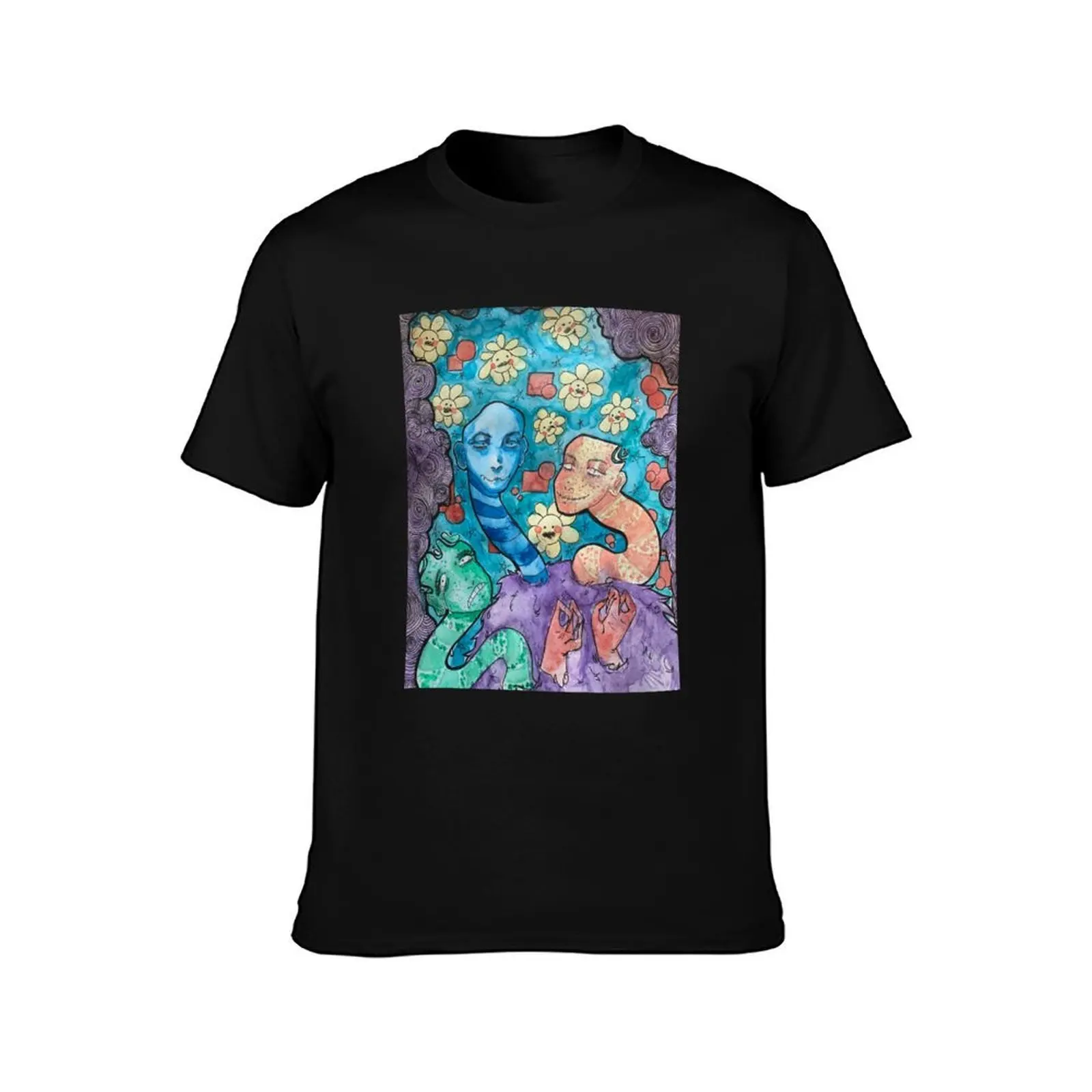 Trippy Dudes T-Shirt Labor Work Casual T-Shirt