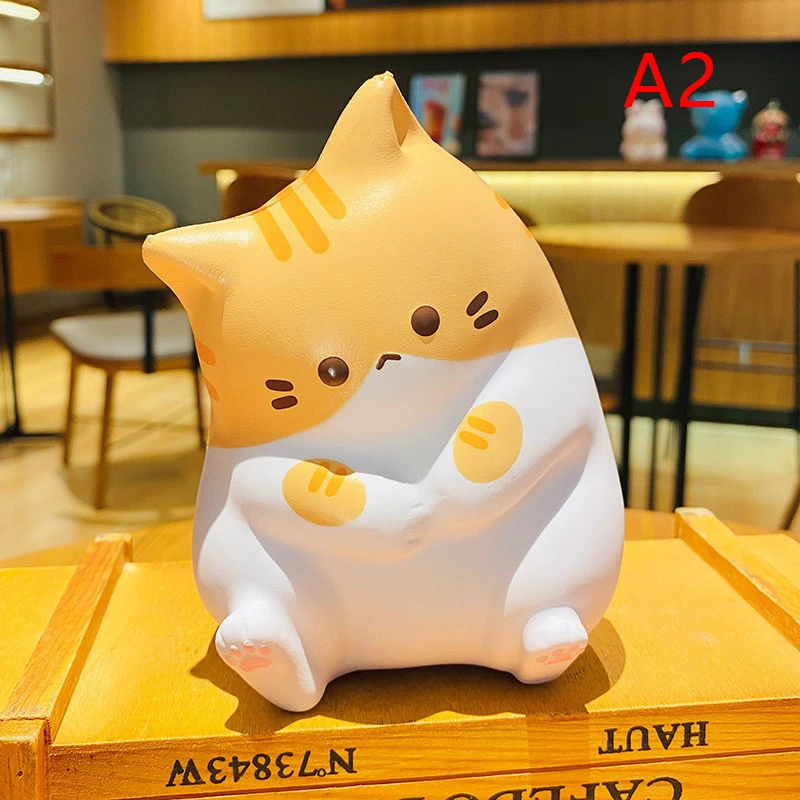 Neue Katze Stress Relief Squishy Spielzeug PU Langsam Rising Squeeze Antistress Ball Cartoon Tisch Ornamente Squishy Stress Reliever Spielzeug
