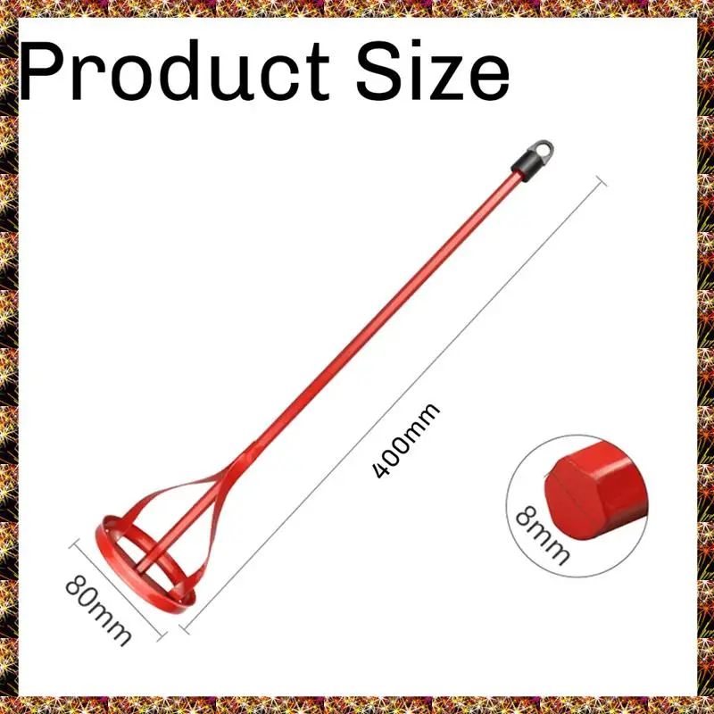 BTCL Hexagon Shaft Plaster Paint Mixer Mixing Paddle Rod Electric Drill Construction Agitator Putty Cement Grouting Tool