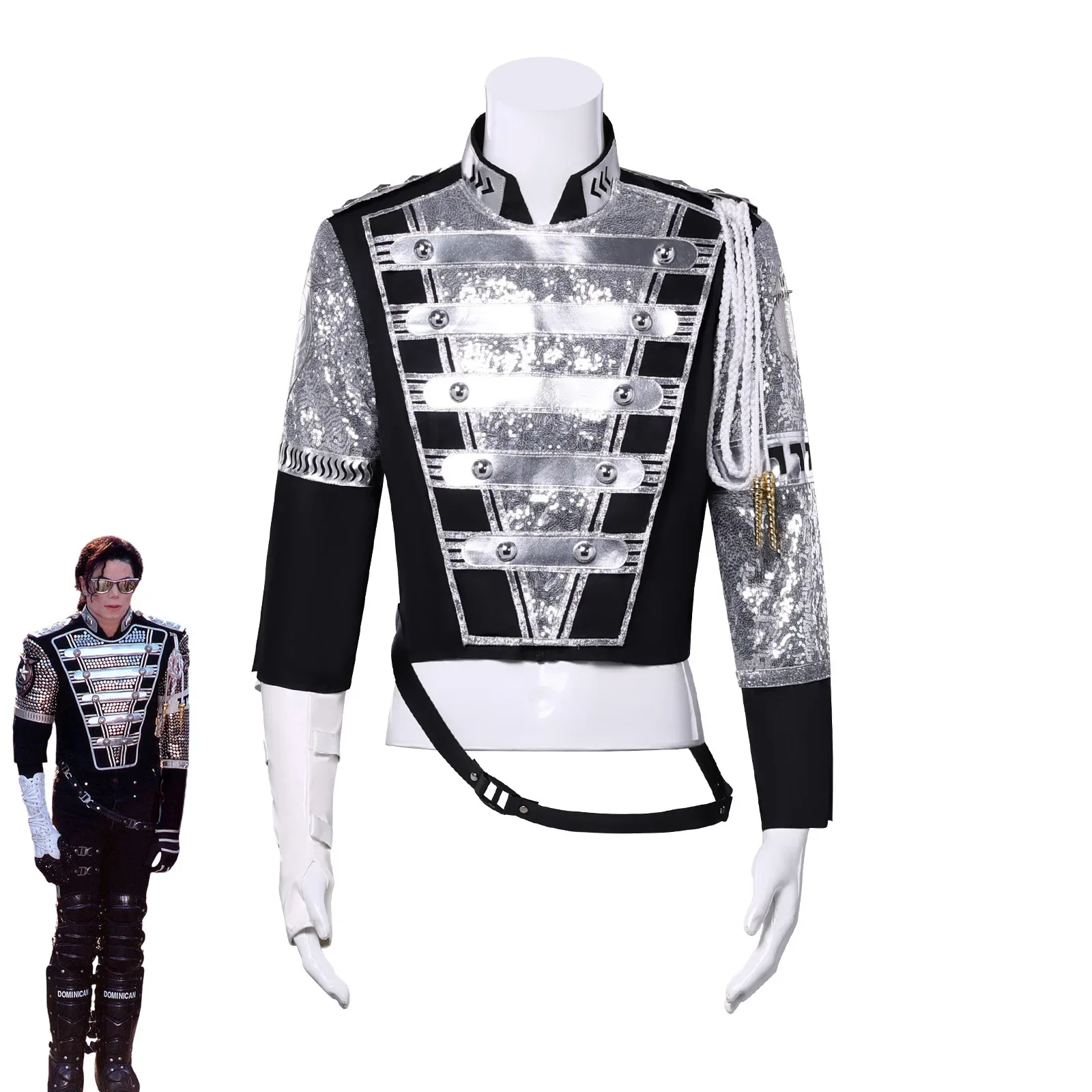 Michael Jackson Punk Germany Military Style Jacket Cool Gorgeous Teaser Outerwear Cosplay Stage Costume Collection