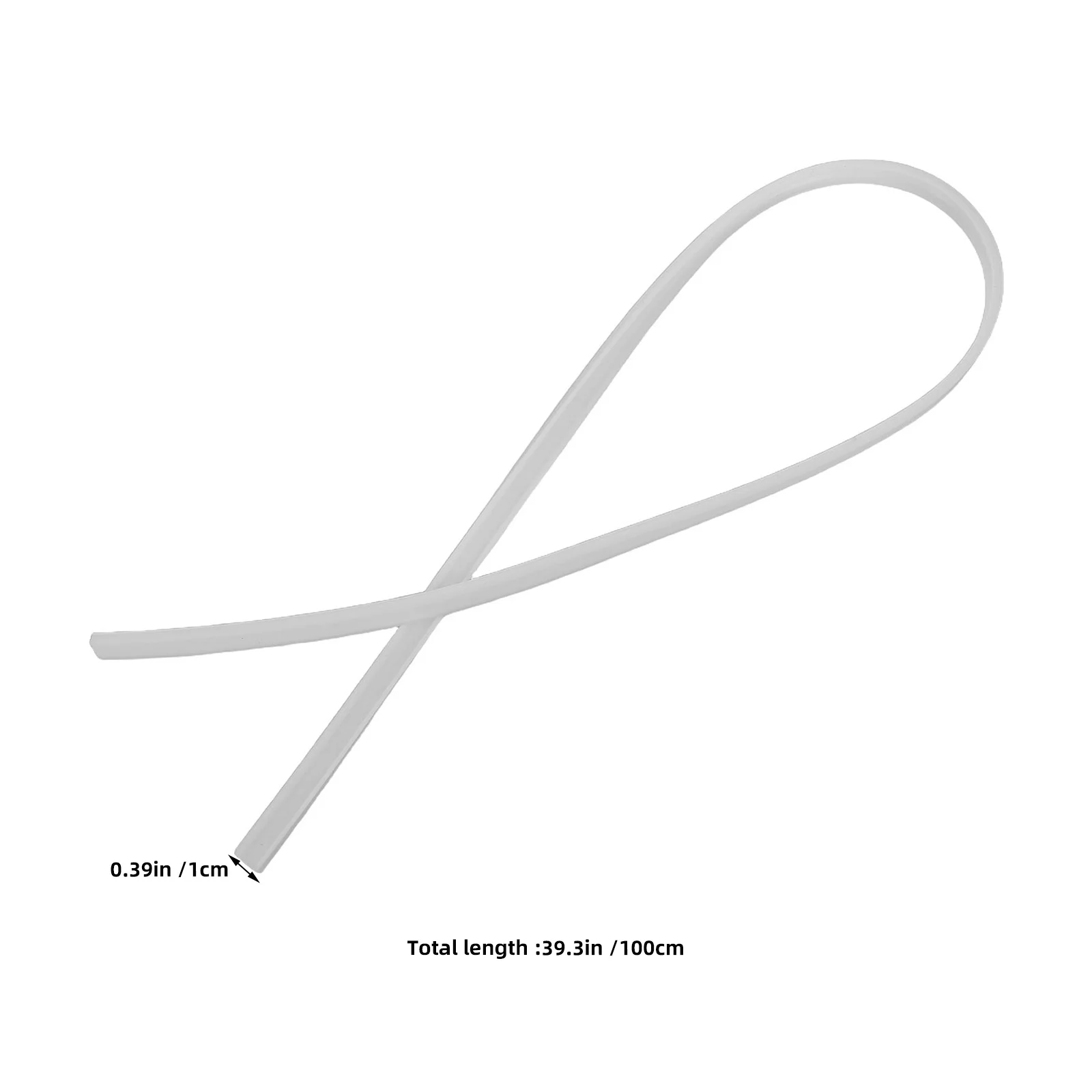 Curved 10Mm LED Light Strip Channel Diffuser Flexible PVC Casing for Even Light Distribution Dustproof Tape Lighting Track