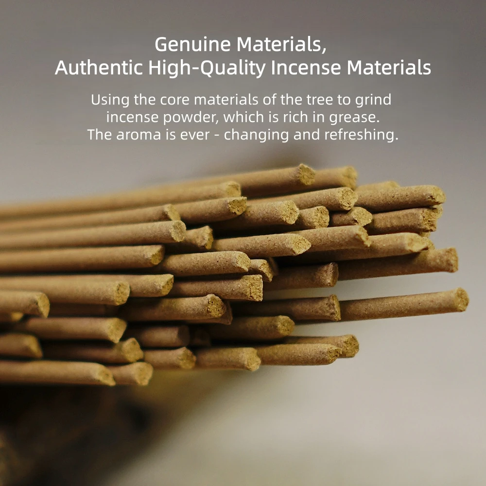 2025 Kyara No.7 Agarwood Incense Sticks,Heartwood Oil&Insect-bored Kyara Incense,Indoor Natural Aromatherapy,Mellow&Refreshing