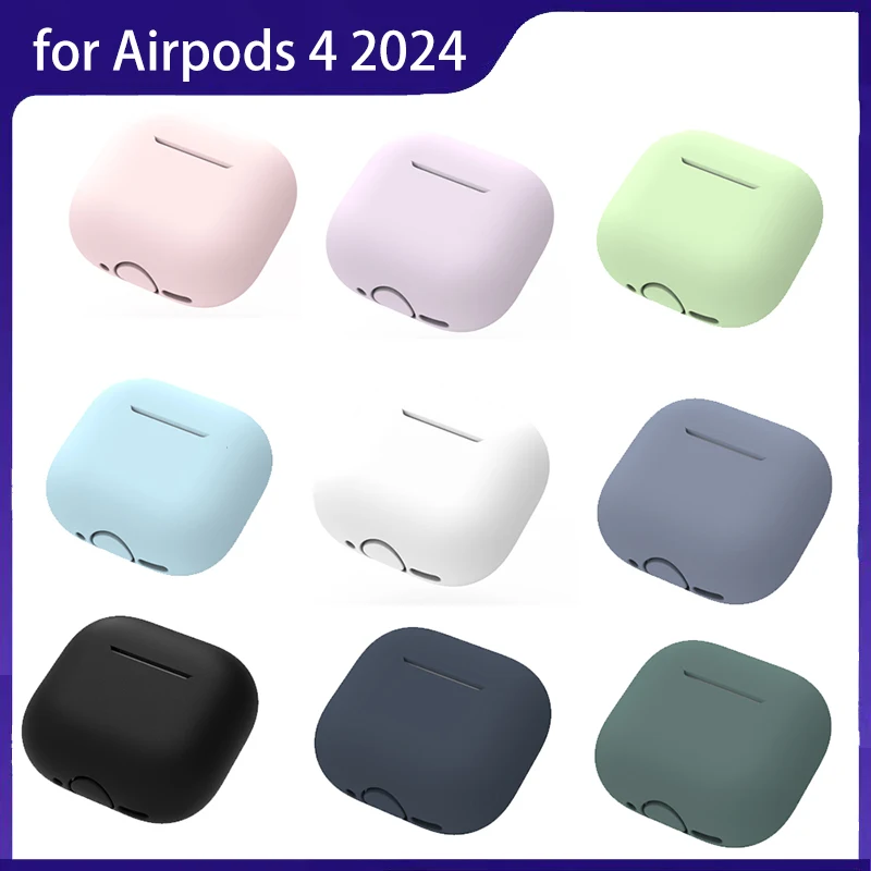 

2024 New Case Funda for Airpods 4 Case Silicone Protective Cover For Airpods 4 Air Pods 4 Airpods4 Wireless Earphone Accessories