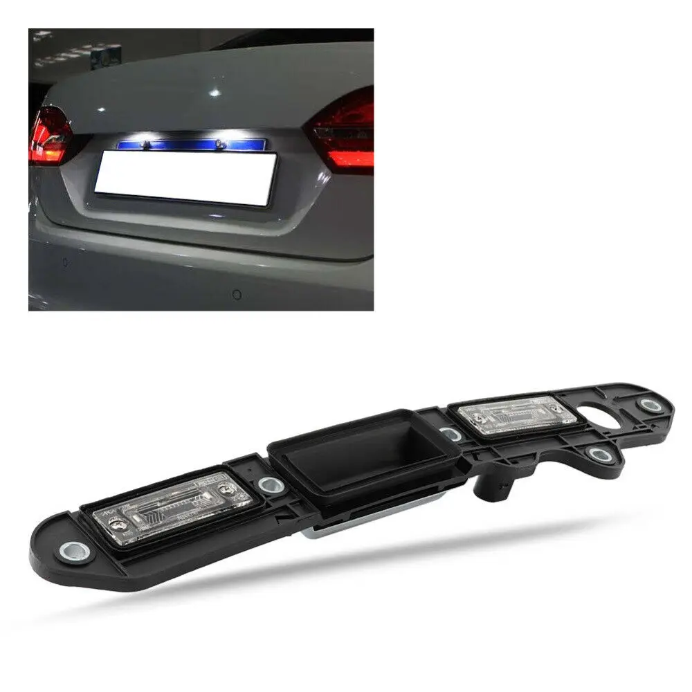 1T0827574L For VW Golf Plus Jetta Passat B6 Touran Rear Trunk Lid Tailgate Shake Handle Bar License Light Plate w/ Micro Switch