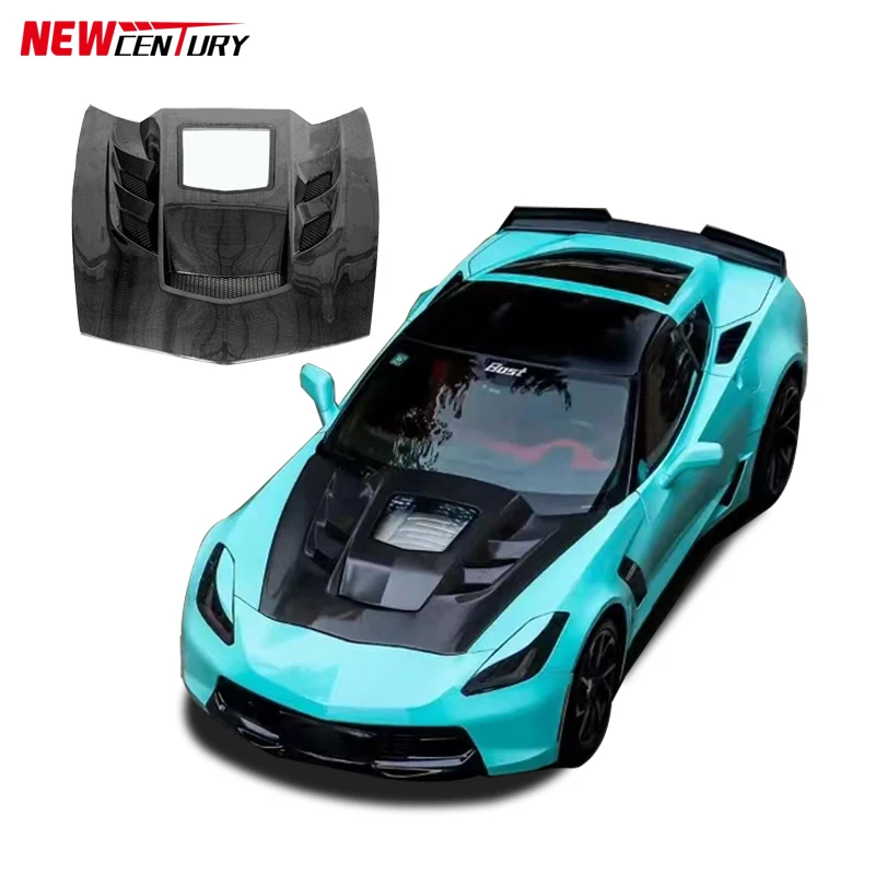 

High Quality Carbon Fiber Transparent Glass Hood for 2014-2019 Chevrolet Corvette C7