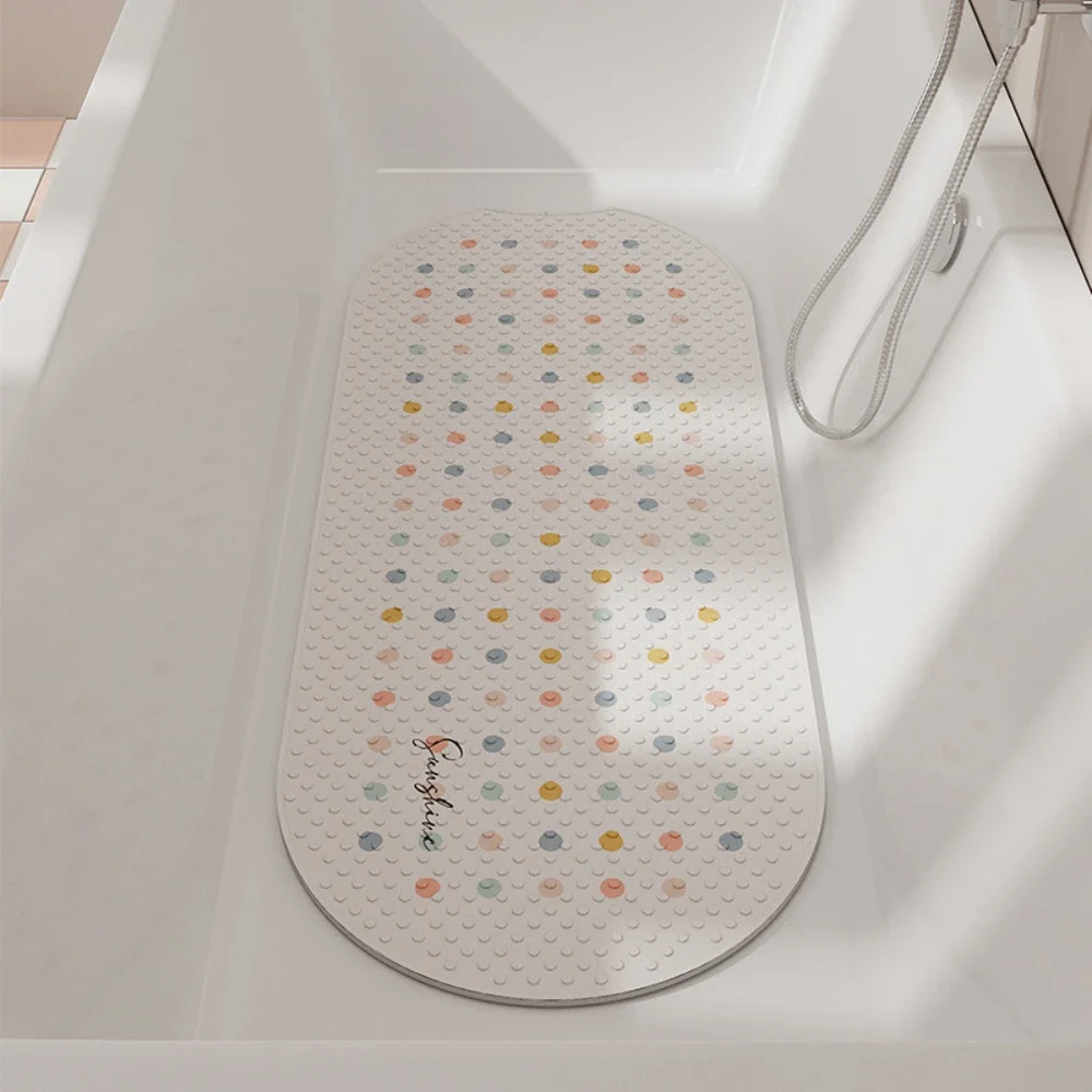 40*100cm Mat Bathtub Bath Mat PVC Soft Bathtub Safety Shower Non-slip Bath Mats With Suction Cups Massage Floor Mat