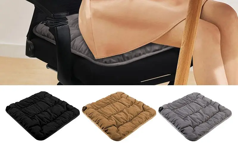 

Heated Seat Cushion 3 Level USB Rechargeable Warm Pad Adjustable Temperature Electric Heating Pad For Winter Camping Outdoor