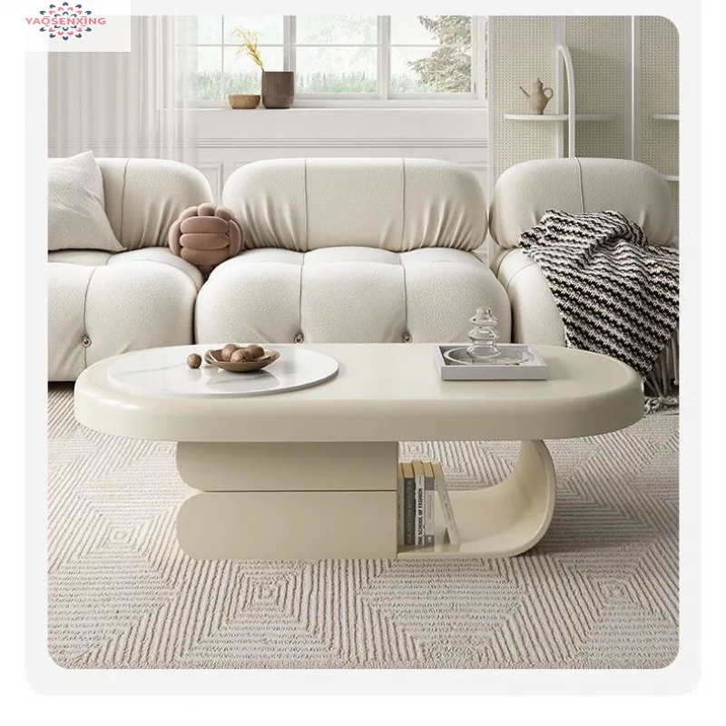 

Журнальный столик для маленькой квартиры, дома, гостиной, кремовый продвинутый сланцевый смысл, дизайн, простой шифер со знаменитостями в Интернете