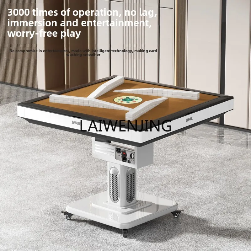 Tavolo da pranzo pieghevole in vetro temperato per mahjong automatico con montagne russe ultrasottili MJY