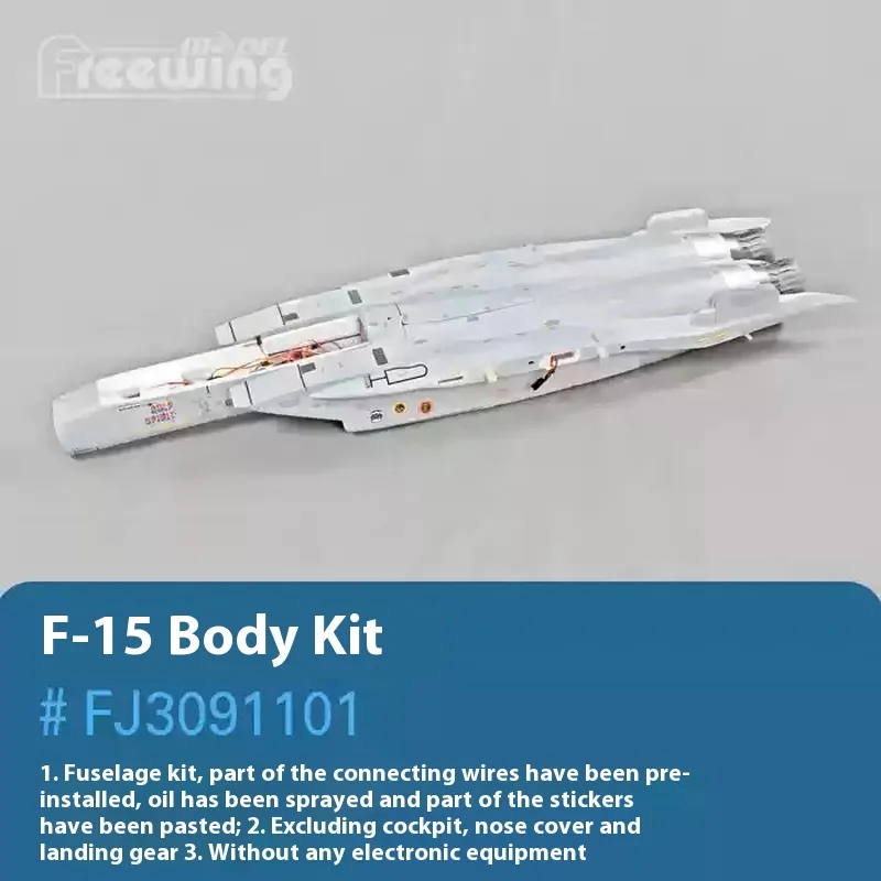 FreFuk90 mm F-15 Eagle Accessoires Corps Ailes Principales Queue Plate Queue Verticale Cockpit Train D'atterrissage Missile Queue Spray