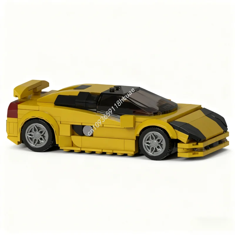 300 Uds. MOC italiano Cala City Champions supercoche modelo bloques de construcción juguetes artesanales de cumpleaños creativos niños montar regalos de navidad