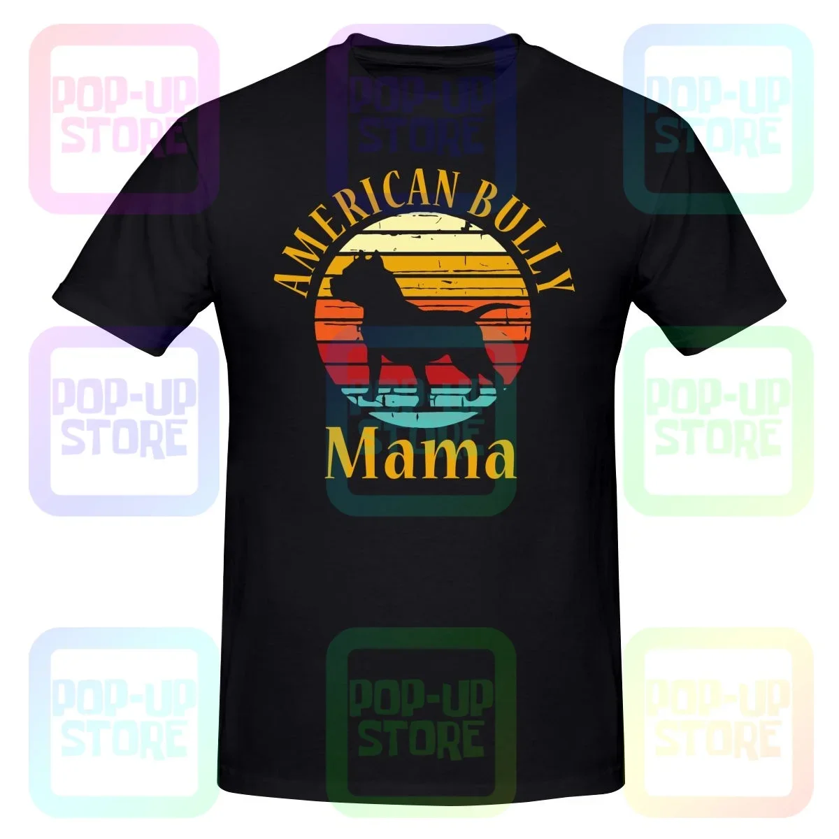 Bully American Mama Bulldog Mom Bull Dog Owner Shirt T-shirt Tee Rare Trend Splicing Hot Deals