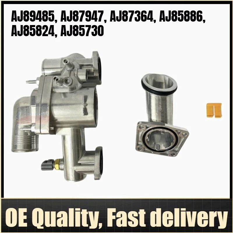 

AJ89485, AJ87947, AJ87364, AJ85886, AJ85824, AJ85730 - Aluminum Outlet Pipe / Thermostat Housing For Jaguar S-TYPE X200, XJ X350