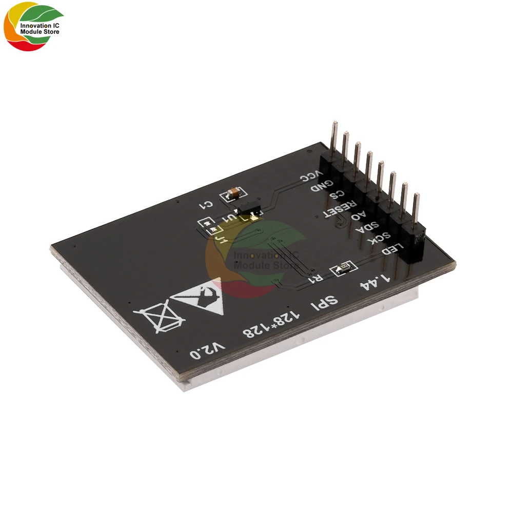 Módulo de tela LCD TFT para Arduino, 4-Wire SPI, ST7735S, 3.3V, 65K, 128x128, 1.44 ", RGB